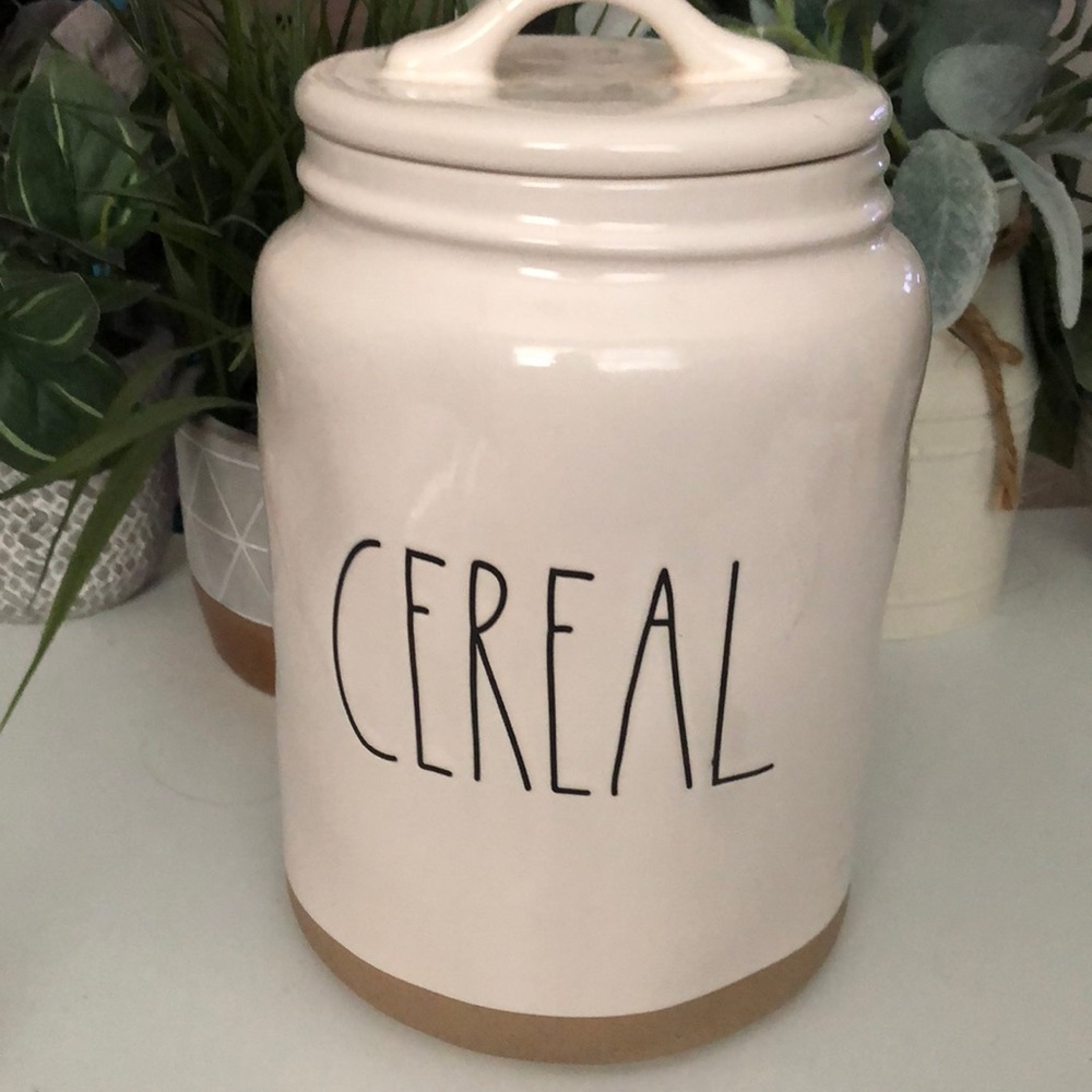 NWOT X-LARGE RAE DUNNE CEREAL CANISTER